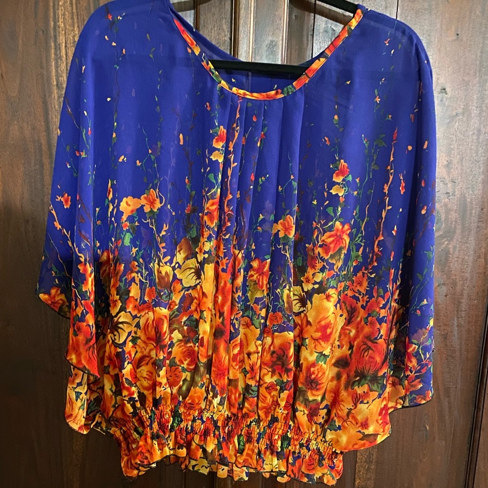 Beautiful Sheer Floral Top